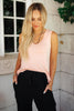 Angelina Tank in Soft Pink
