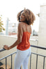 Silky Satin Cami In Cayenne
