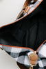 Buffalo Plaid Holiday Weekender Bag