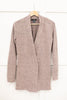 Sienna Sweater knit Cardigan In Light Blush