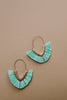 Tasseled V Earrings In MINT