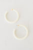Bold Hoops in White