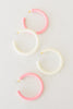 Bold Hoops in Pink