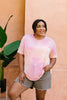 Orange Sherbet Tie Dye Top