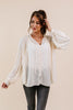 Swiss Dots All Around Peasant Blouse