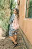 Tickle Me Tie Dye Top in Peach