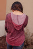 A Cozy Hooded Top in Blackberry