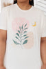 Abstract Graphic Tee in White