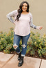 All About The Details Top in Dusty Lavender