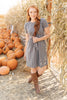 Angles And Stripes Dress in Gray