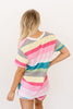 Aurora Striped V-Neck