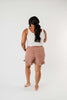 Short Leash Ruffled Shorts In Mauve