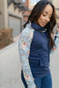Bits Of Floral And A Zipper Hoodie