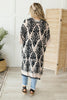 Black & Blush Print Kimono