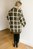 Bold Lines Cardigan in Olive