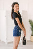 Boyfriend Fit Bodysuit in Black