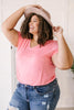 Boyfriend Fit Bodysuit in Coral