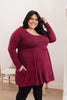 Brightest Star Dress in Plum