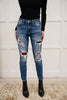 Buffalo Plaid Peek-A-Boo Skinnies
