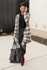 Business Casual Cardigan in Plaid