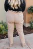 Business Woman Paperbag Pants in Khaki