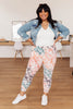 Coral Tie Dye Joggers
