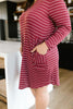 Casually Dressed Up Dress in Burgundy