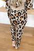 Chasing Sleep Lounge Set Joggers in Leopard