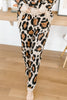 Chasing Sleep Lounge Set Joggers in Leopard