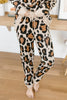Chasing Sleep Lounge Set Joggers in Leopard