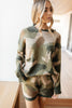 Chasing Sleep Lounge Set Top in Camo