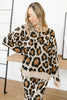 Chasing Sleep Lounge Set Top in Leopard