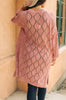 Choose Me Chunky Cardigan in Rose
