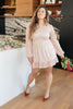 Mia Sequin Dress in Rose Gold