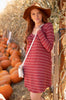 Cinnamon Striped Dress
