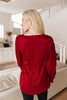 Cityscape Blouse In Burgundy