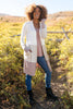 Clarissa Striped Cardigan in Mocha