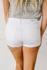 Clean Slate White Jean Shorts