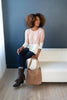 Delightfully Dipped Dusty Rose Top