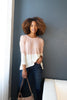 Delightfully Dipped Dusty Rose Top