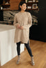Diamond Details Sweater Dress/Tunic in Beige