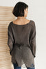 Distressed and Proud Sweater in Black