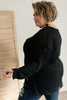 Distressed and Proud Sweater in Black