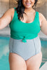 Dressed Up in Gingham Swim Bottoms