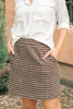 Elly Tweed Skirt in Hazelnut