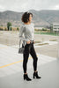 Elvira Hole In One Heather Gray Sweater