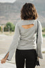 Elvira Hole In One Heather Gray Sweater