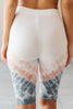 Tickle Me Tie Dye Shorts in Peach