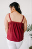 Eyelet You Know Camisole In Burgundy