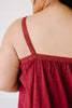 Eyelet You Know Camisole In Burgundy